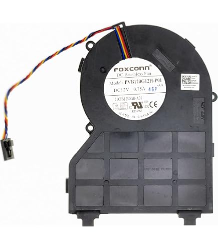 Ventilateur Portable Pour CPU – Compatible Dell Optiplex 390, 790, 990, 7010, 9010 Et Autres Modèles – Remplacement Refroidissement PC - 7