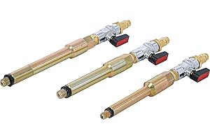 BGS 9519 | Compressed Air Adaptor Set for Glow Plug Holes | M8 x 1.0, M10x1.0, M10x1.25 | 3 pcs.