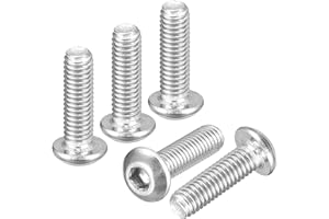 DTGN M3-0.5x10mm Button Head Socket Cap Screws - 120Pack - Good for Road Bicycle, Mountain Bike, Auto, Motorcycle - 304 Stain