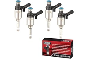MACAX Set of 4 Fuel Injectors 06H906036G FJ1057 Replacement Compatible with Volkswagen VW CC Eos GTI Tiguan Golf Beetle Passa
