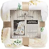 CARSTENS, INC. Ultra Premium Super Soft Plush Sherpa Fleece Oversized Throw Blanket 54" x 68", Sunflower