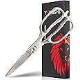 Yokashi Japanese Scissors - Heavy Duty Kitchen Shears - Durable Poultry Shears - Sharp Kitchen Scissors for Precise Cutting of Food - All Purpose for Professional Chefs & Home Cooks - Dishwasher Safe