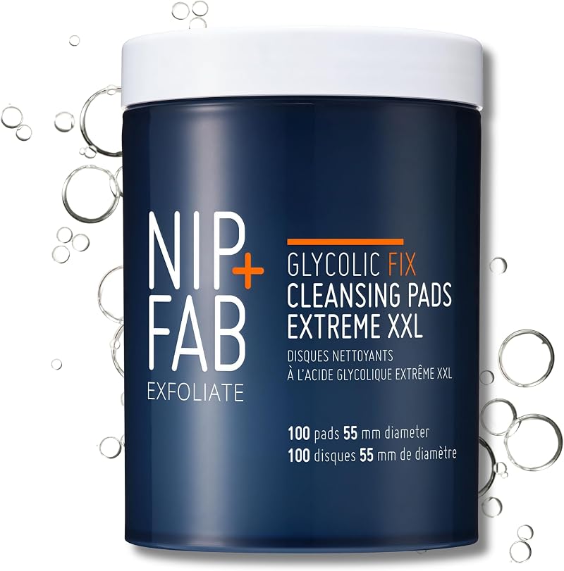 Nip+Fab Glycolic Fix Extreme Pads XXL 100 Count Night Exfoliating Pads