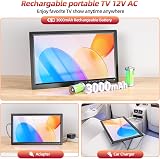 Desobry 15.6 inch Portable TV 1080P DVB-T2 Battery Powered USB HDMI view 3