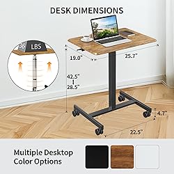 YSSOA Mobile Small Standing Desk - Rolling Desk