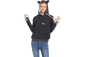 Kei Tomlison Unisex Big Pouch Hoodie Long Sleeve Fleece Pet Dog Holder Carrier Pullover Sweatshirt...