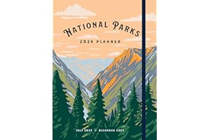 National Parks 2024 Weekly Planner: July 2023 - December 2024