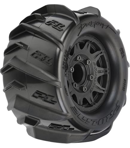 Amazon.com: Pro-Line Racing Masher 2.8 MTD Raid Black 6x30 F/R