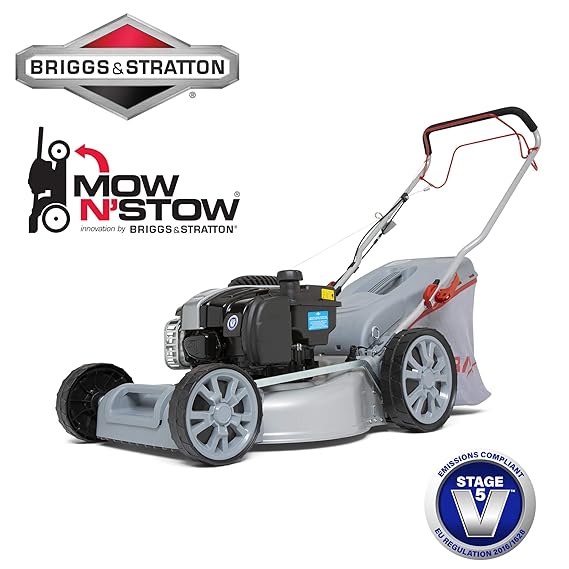IKRA Benzin 4in1 Rasenmäher Mulcher IBRM 46S-BS550E Briggs & Stratton Motor Schnittbreite 45,6cm