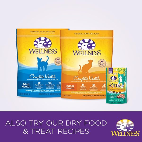 WELLNESS COMPLETE HEALTH GRAIN FREE CHICKEN & HERRING NATURAL WET CANNED CAT FOOD, 3-OUNCE CAN (PACK OF 24)