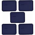 Pyrex 7210-PC 1113816 3 Cup Blue Lid (5-Pack)