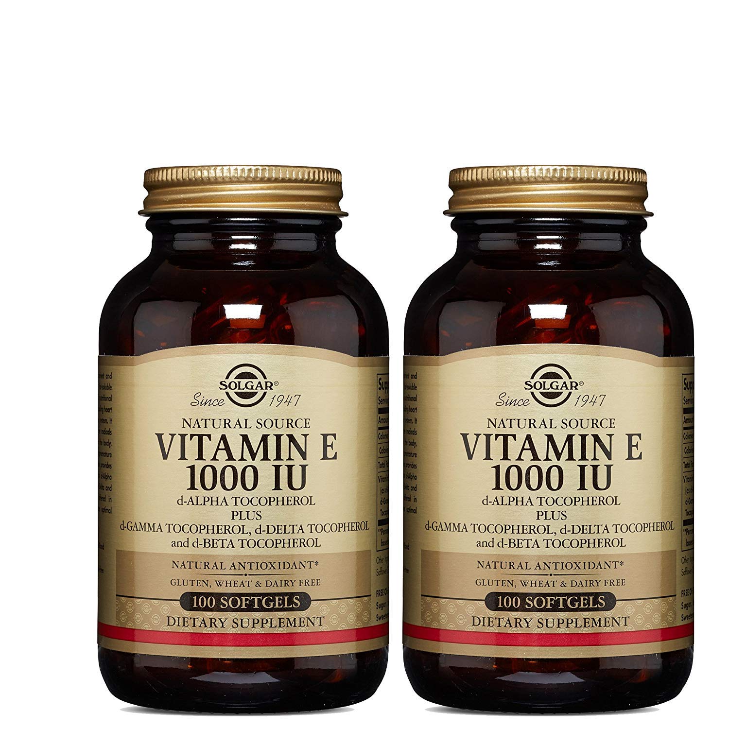 Solgar Vitamin E 1000 Iu 250 Softgels