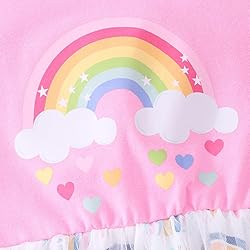 Girls Tulle Dress Rainbow Tutu Dress Summer Casual