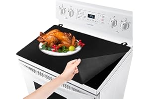 Cowbright Stove Covers for Electric Stove Top, (24x21 In) Glass Stovetop Cover -Ceramic Glass Cooktop Protector Flat Top Stove Cover Expands Usable Space