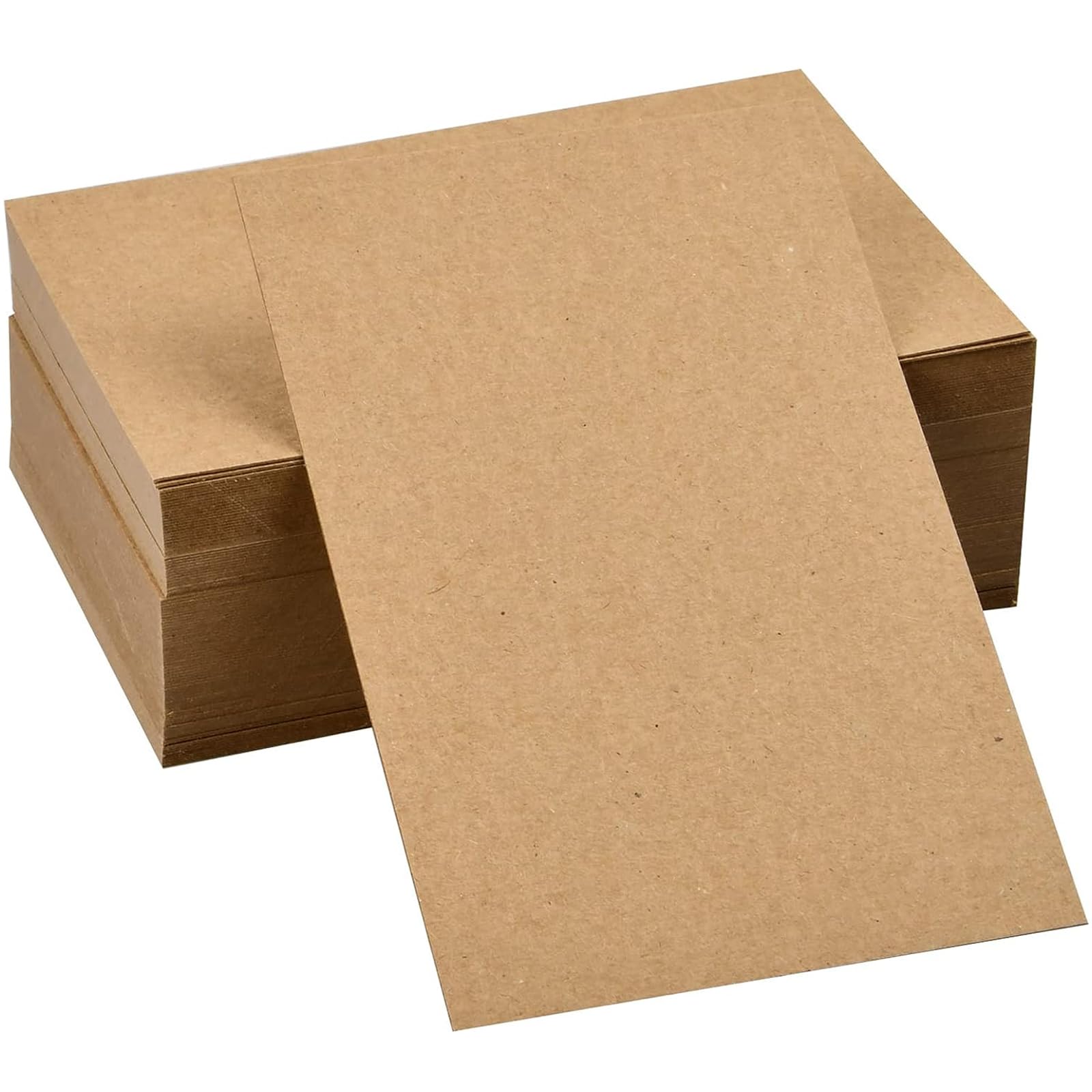 PALUDO 100 Sheets A6 Blank Postcards 15 X 10CM, 350gsm Brown Kraft Paper Card Postcard Paper Cardstock Art Crafting Thick Card Double-Sided Available