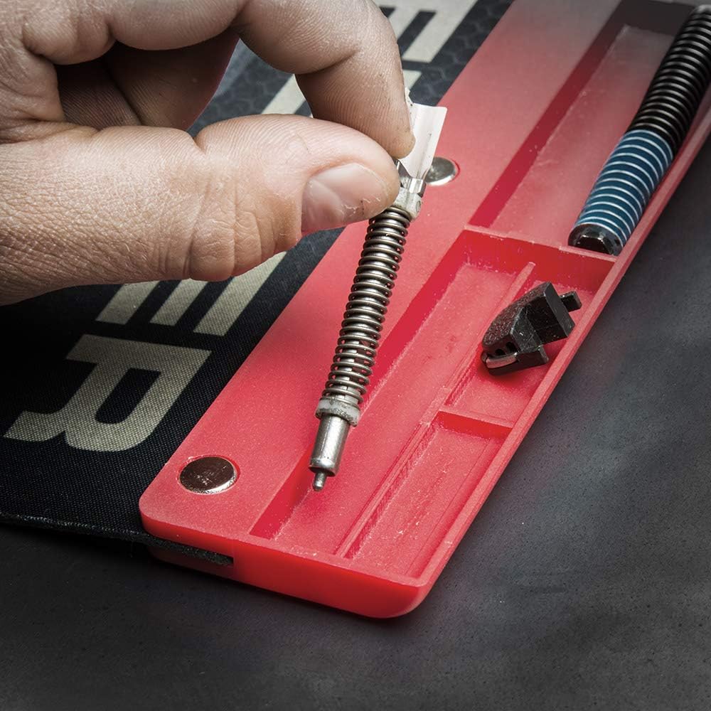 Real Avid Handgun Smart Mat - 19x16”, Pistol Cleaning Mat with Red, Magnetic Parts Tray, Heavy-Duty, Oil-Resistant, Solvent-Resistant Protective Gun Cleaning Mat : Sports & Outdoors