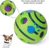 Yifugad Interactive Giggle Ball Dog Squeaky Toy 4.33 Inch Green view 3