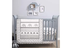 The Peanutshell 3 Piece Baby Crib Bedding Set for Boys & Girls - Newborn, Infant & Toddler Nursery Bed Set Decor with Fitted 