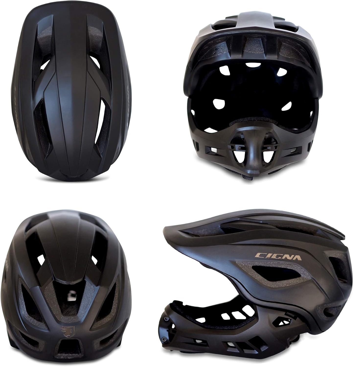 Casco Integrale per Mountain Bike Casco per Mountain Bike e BMX Certificato  CE per Bambini e