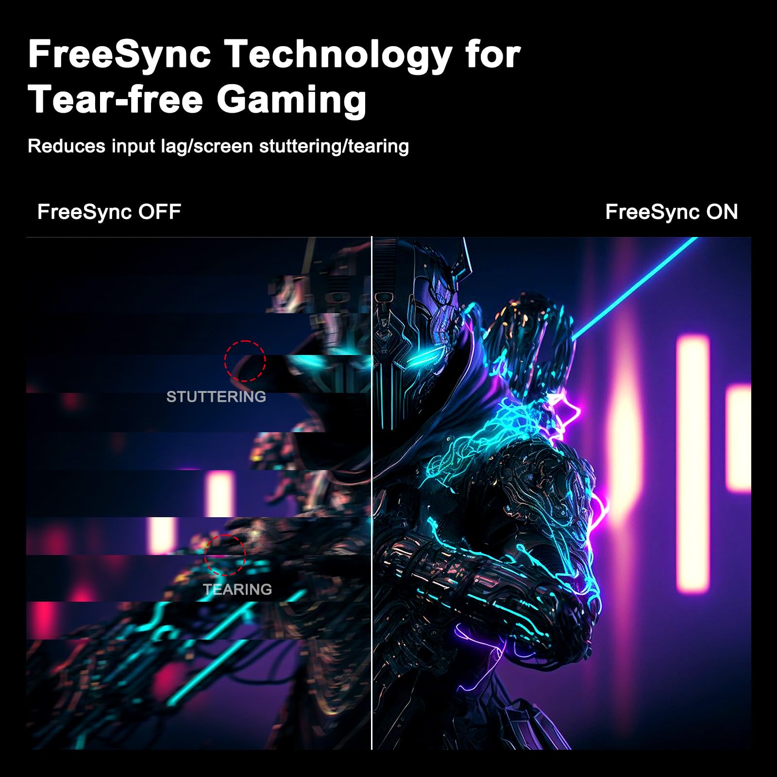 SANSUI 27 Inch WQHD 2560 x 1440 IPS Gaming Monitor, 200Hz 180Hz 1ms Computer Monitor, DP 1.2 x2 | HDMI 2.0 x2 | VESA Mount, 120% sRGB HDR Eye Care Metal Stand (DP Cable Included)