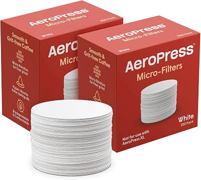 AeroPress Replacement Filter Pack Microfilters 2 Pack 700 Count White