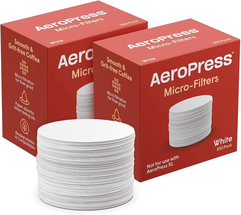 AeroPress Replacement Filter Pack Microfilters 2 Pack 700 Count White