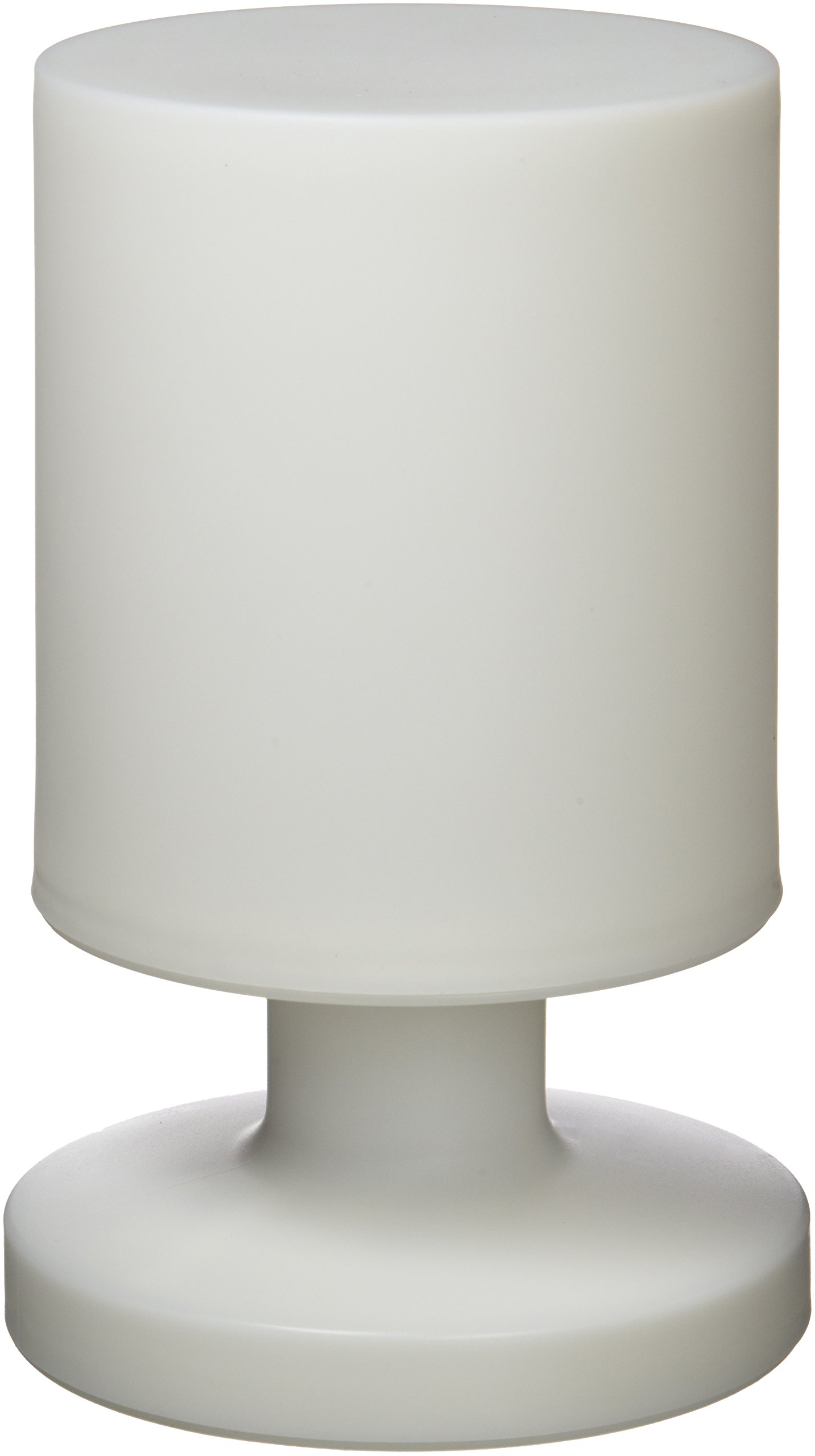 Reality Leuchten LED Battery Outdoor Light, Acrylic Plastic, 1.5 W, White, Table Lamp Height: 20.5 cm, Diameter: 13 cm
