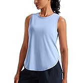 JOYSPELS Ice Silk Workout Tank Tops for Women Cool-Dry Sleeveless Loose Fit Yoga Shirts Athletic