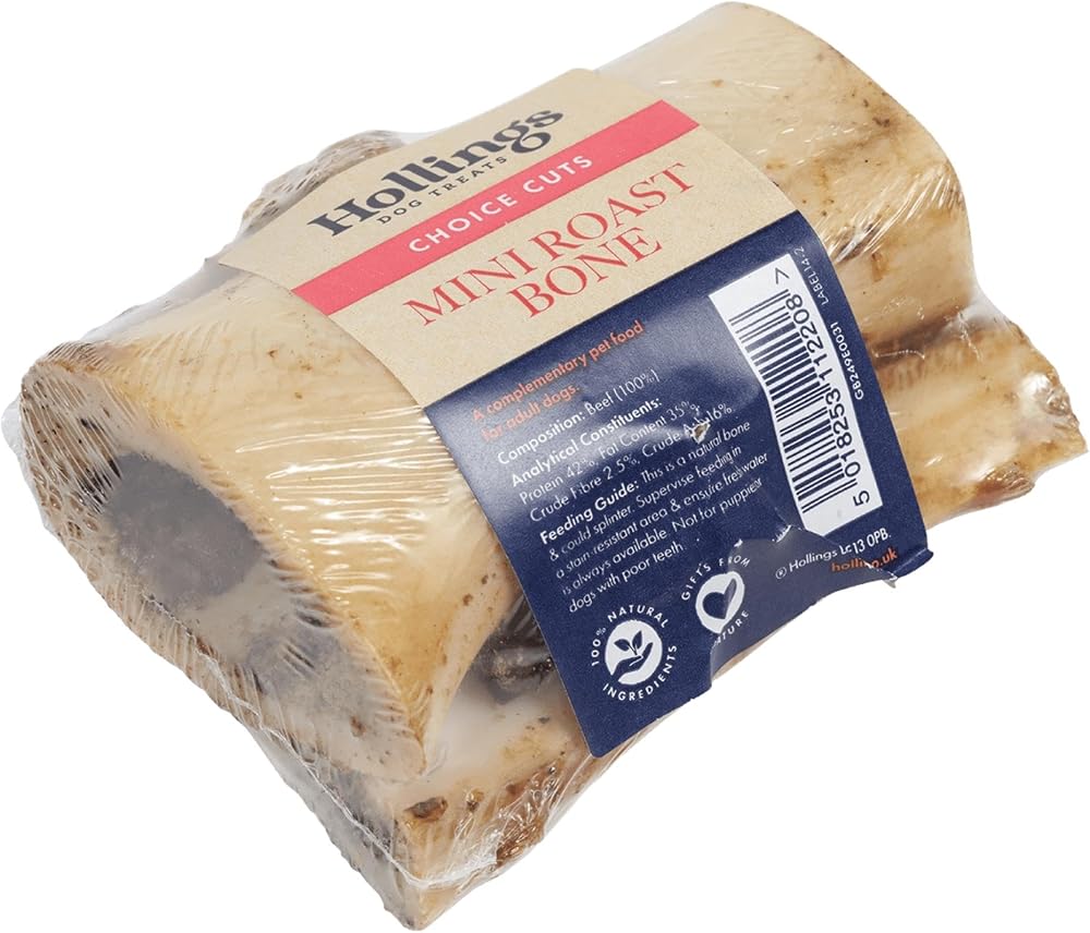 Hollings Mini Roast Bone for Dogs 100% Natural Air Dried Grain Free 1 Count