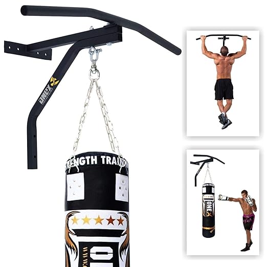 hanging punching bag from pull up bar