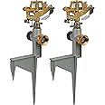Impact Sprinklers Head Brass Pulsating Sprinklers with Zinc Alloy Spike