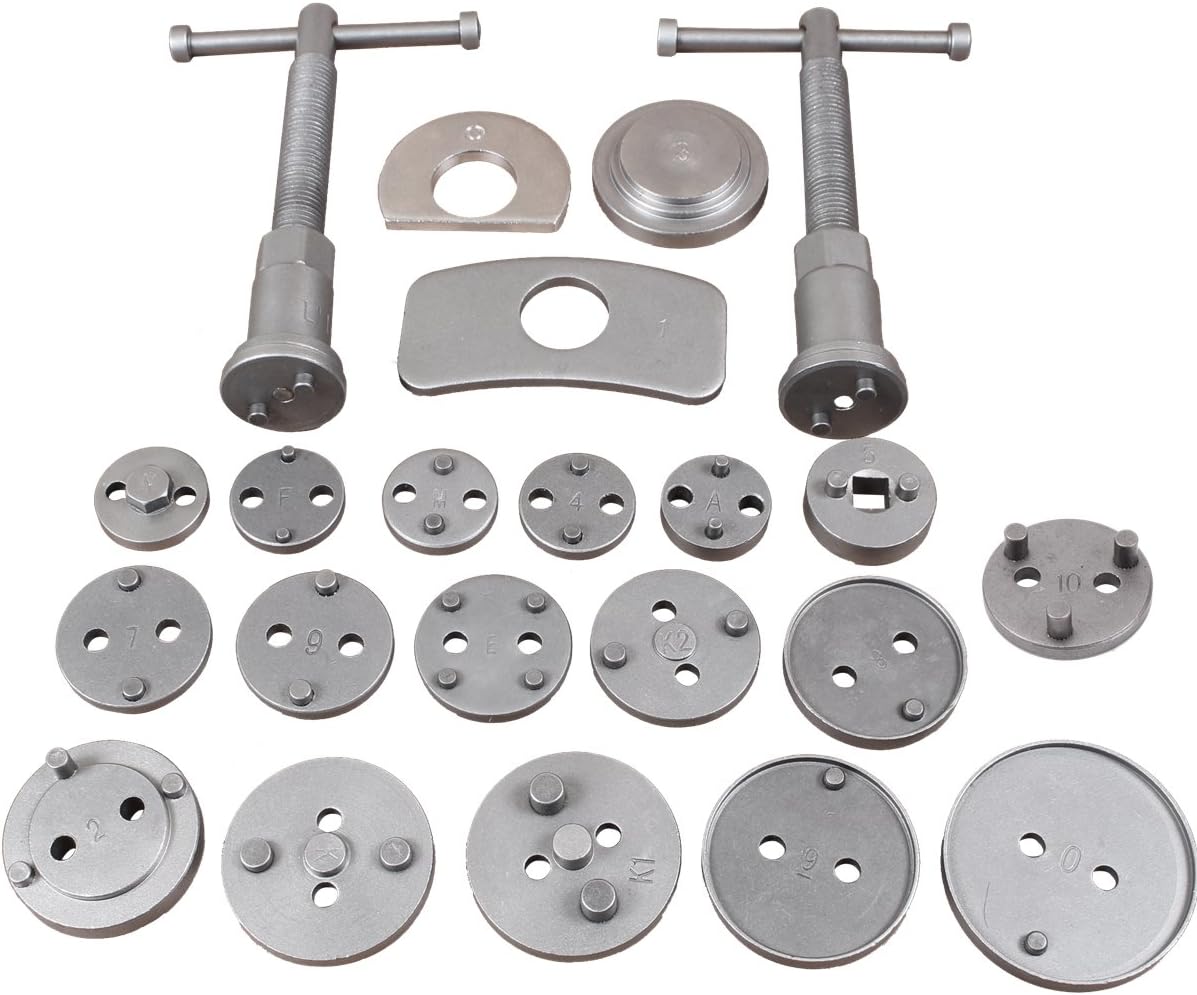 CCLIFE 22 pcs Universal Brake Caliper Rewind Tool Disc Brake Piston Spreader Brake Piston Wind Back Tool, 22 pieces, 22 tlg - Image 4