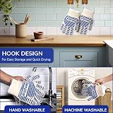 Juliyeh EN407 Oven Glove 932°F Five-Finger Non-Slip Silicone Kitchen Heat view 2