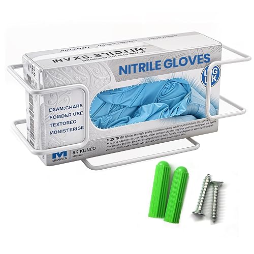 Disposable Glove and Facial Tissue Wire Rack, Dispenser, Wall Mount ...