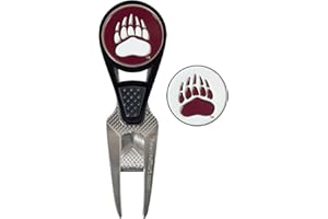 Team Effort Collegiate CVX Ball Mark Repair Tool & 2 Ball Markers