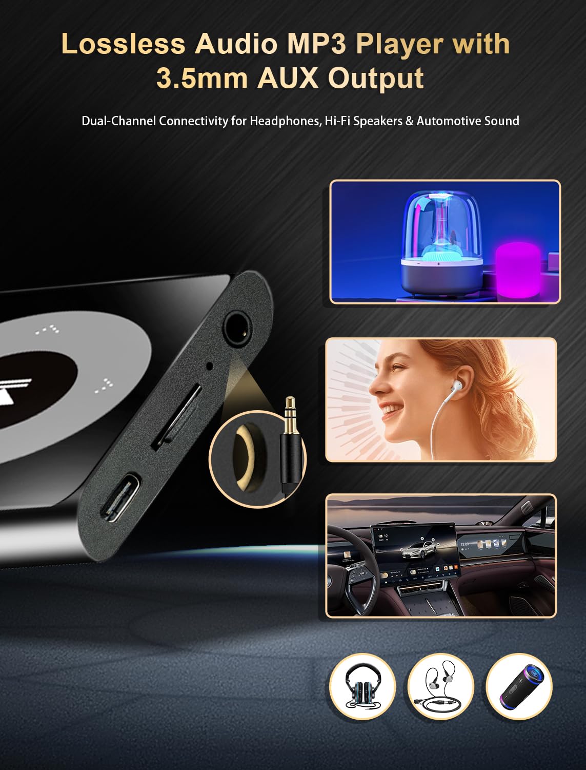 64GB MP3 Player with Bluetooth 2.4