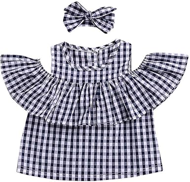 off shoulder baby frock