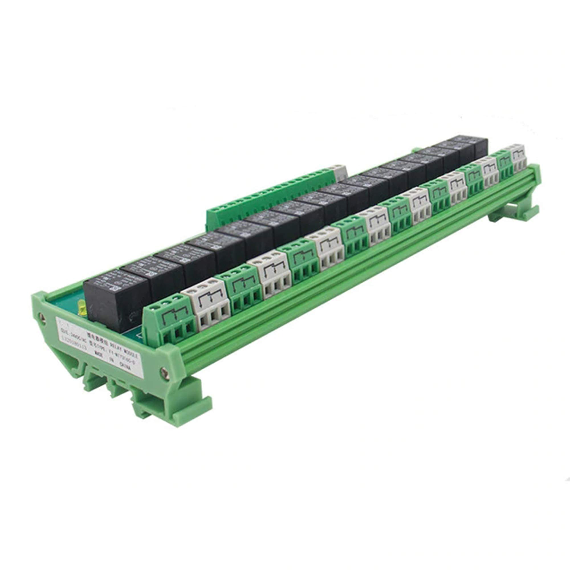 GAEYAELE 16 Groups 1SPDT 1NC1NO Relay Module for AC DC 24V PLC Relay (FY-T7316-24VACDC)