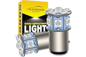 Ruiandsion 2pcs 6V 1157 LED Bulb 5050 12SMD Red BAY15D LED Light Bulbs for Brake Lights Stop Parking Lights Tail Lights