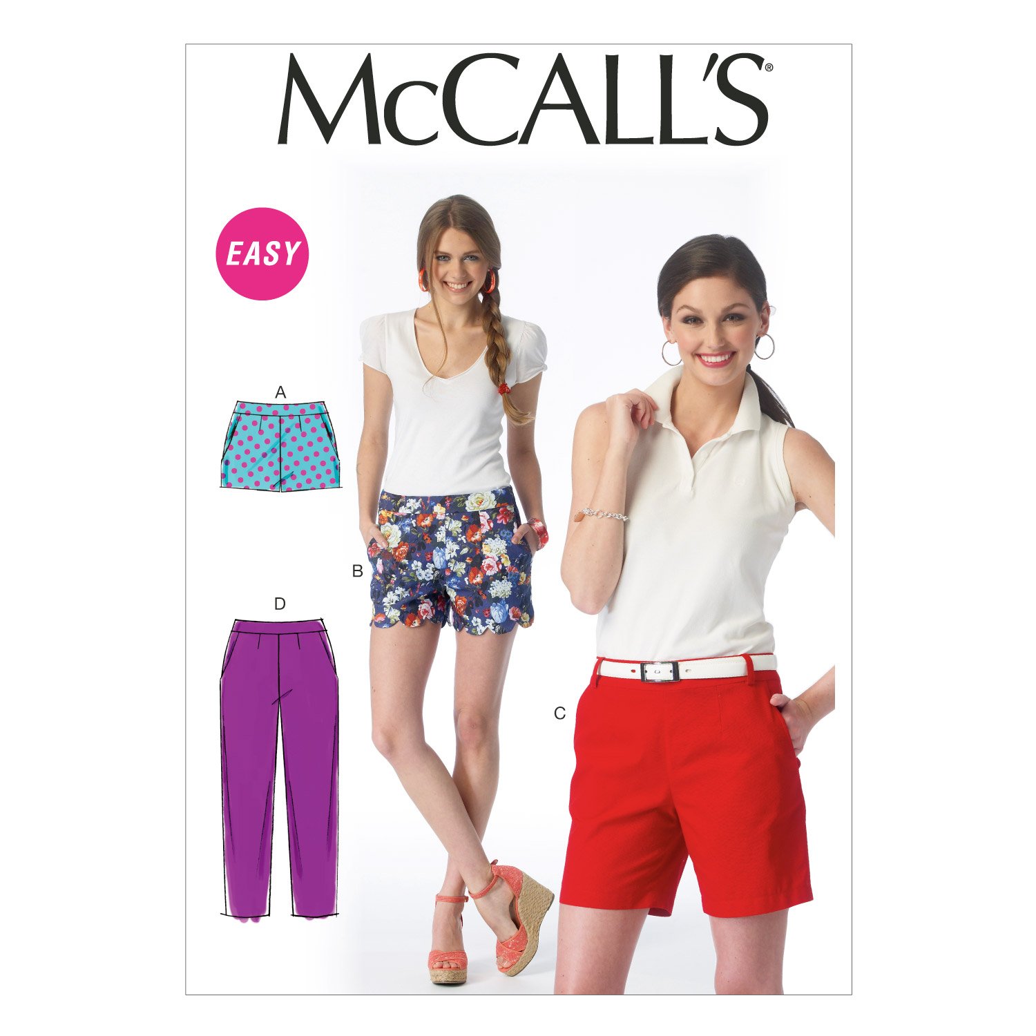 The McCall Pattern Company M6930 A5 Misses Sewing Patterns, Multi-Colour, A5 (6-8-10-12-14)