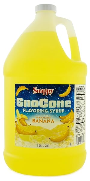 SNAPPY BANANA SNO CONE SYRUP, 1 GALLON (128...