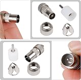 Gunwon 5 PCS Aerial Coaxial Connectors 2x Female 2x Male Plug Adaptor view 4