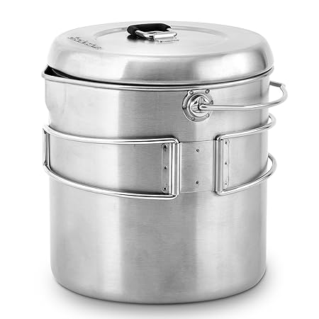 Solo Stove Pot 1800: Edelstahl-Kochtopf Titan. Toll für Backpacking, Camping, Überlebenstraining