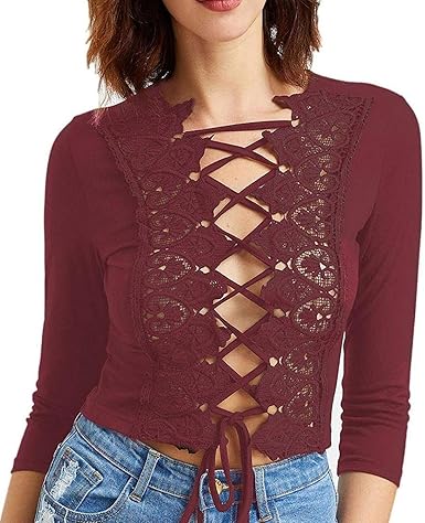 blusas cruzadas manga larga