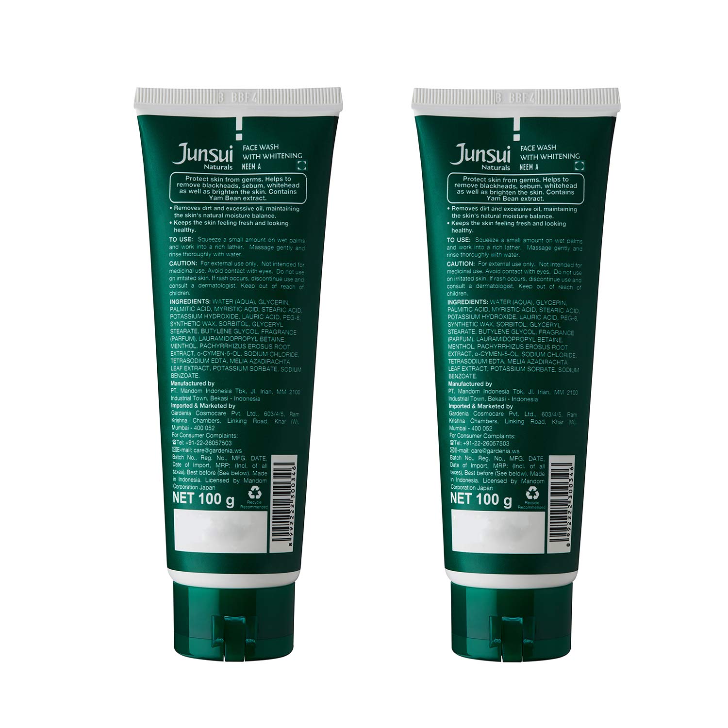 junsui face wash green