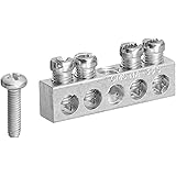 Square D by Schneider Electric PK4GTACP 4 Terminal Ground Bar Kit, Silver