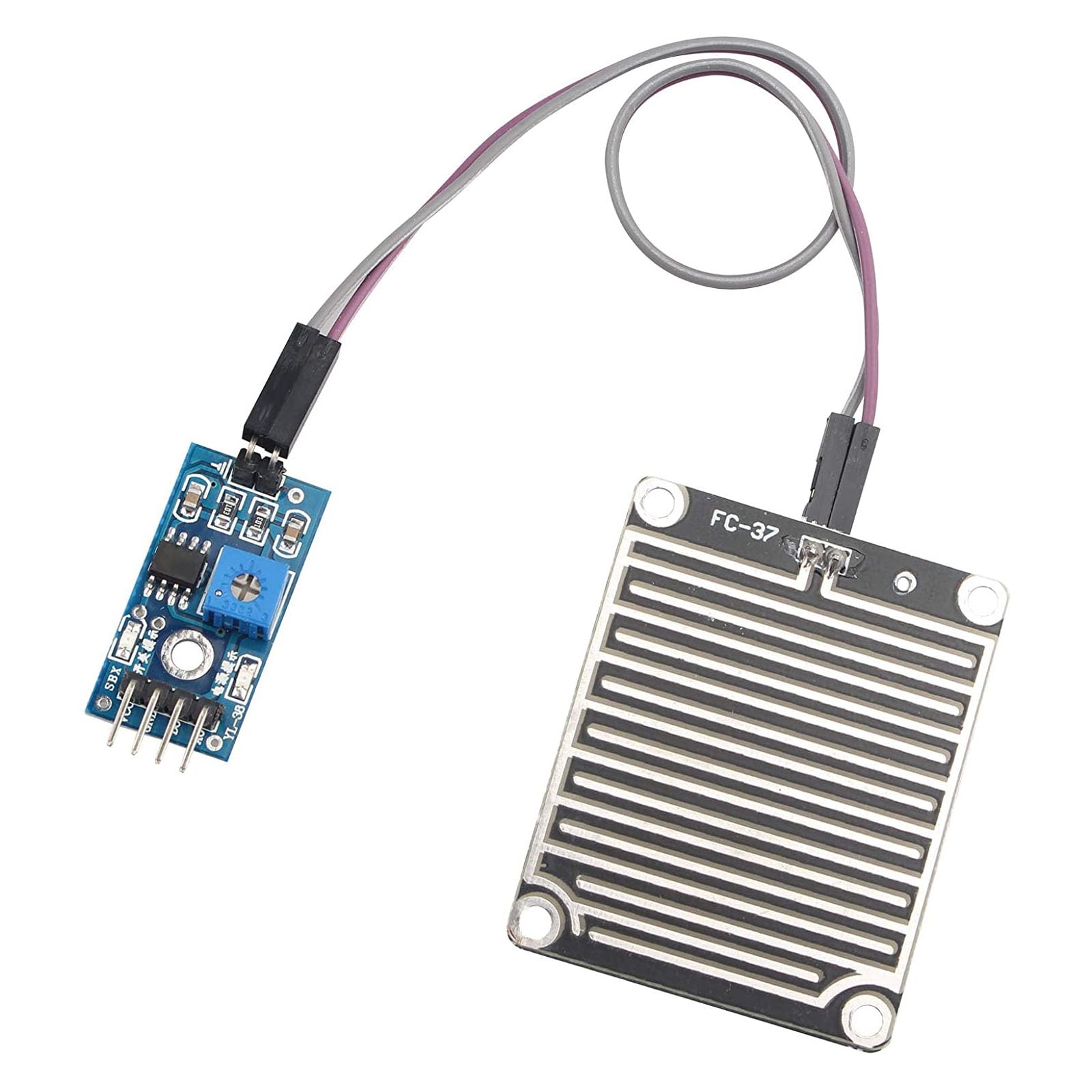 HALJIA Rain Sensor Module Rain Detection Weather Monitoring Compatible with Arduino