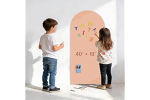 Magnetic Wall Decal 40 x 18In Arch Magnetic Chalkboard for Wall, Magnet Wall Drawing Learning for Playroom, School, Home (Lig