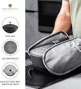 MasterClass Casserole Dish with Lid 16 cm Cast Aluminium Induction Oven Safe view 5