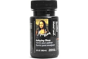 Speedball Mona Lisa Antiquing Glaze for Metal Leafing Projects – Made in USA – 2 Ounces
